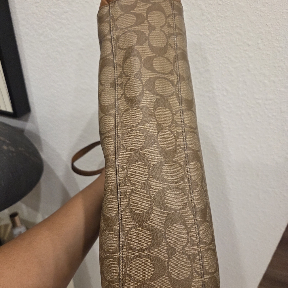 Coach Brown Signature Tote Bag - Picture 3 of 12